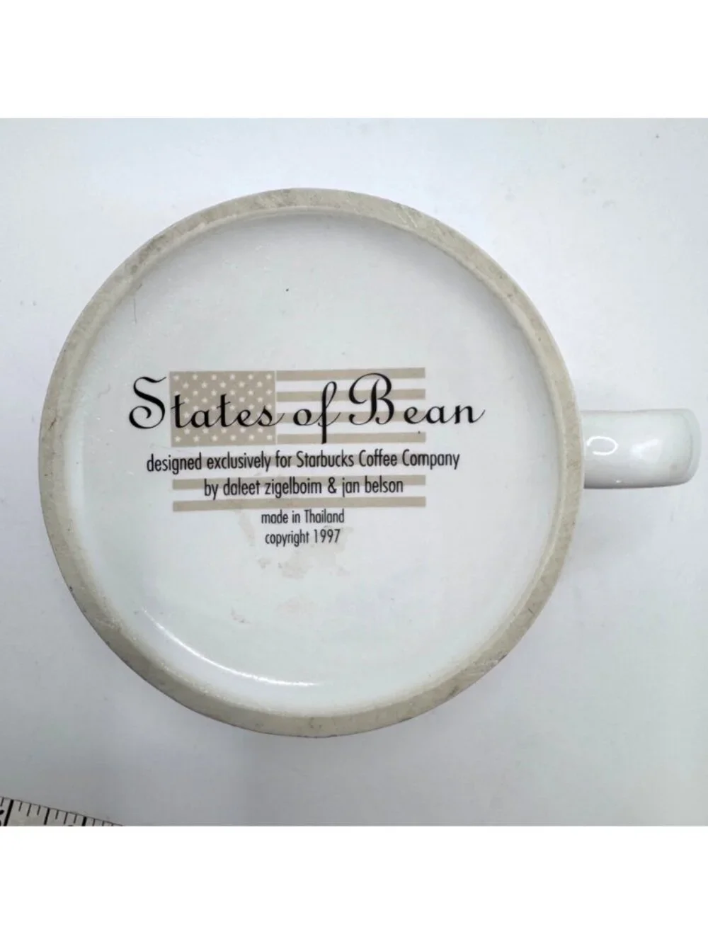 Starbucks Texas Mug 1997 States Of Bean Collection Ceramic Colorful Design Coffe